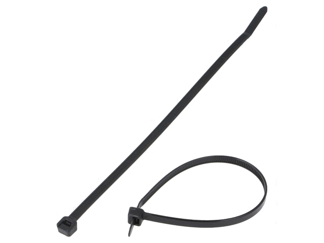 Kabelbinder; L: 188mm; W: 4,8mm; polyamide; 222N; zwart; Ømax: 48mm Kabelbinder; L: 188mm; W: 4,8mm; polyamide; 222N; zwart; Ømax: 48mm